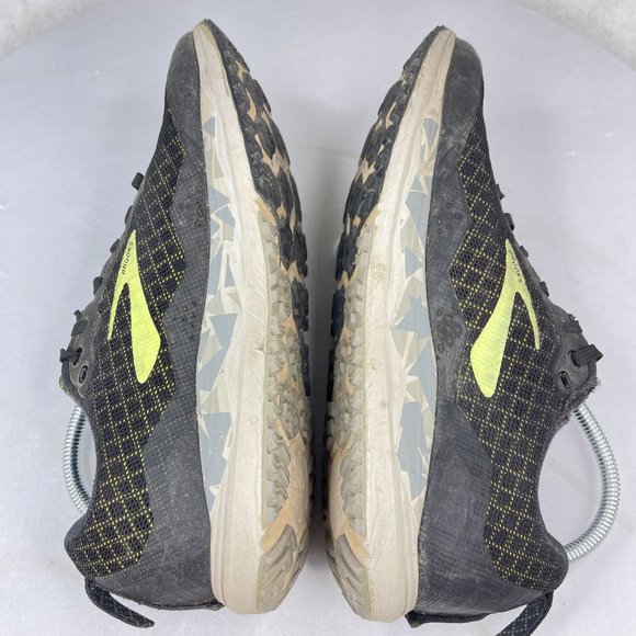 BROOKS Men 10 Caldera 3 Black Grey Trail Runner Athletic Sneakers Merrell Insole - Picture 5 of 9